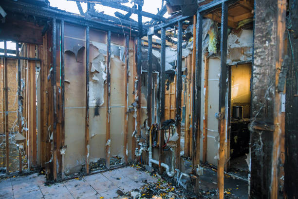Professional Fire Damage Restoration technician working in Fort Atkinson, WI